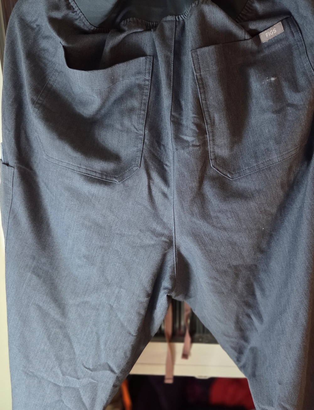 Figs  Blue Scrub Pants with Back Pockets